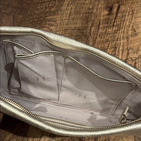 Halston Heritage Metallic Gold Wristlet